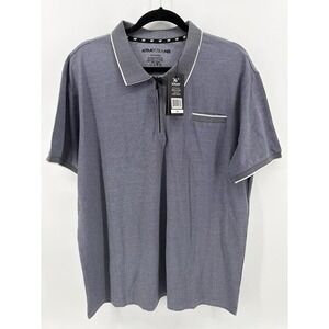 XRAY Polo Shirt, Pullover SS, Ribbed Collar Stretch, Navy, Men's 2XL NWT